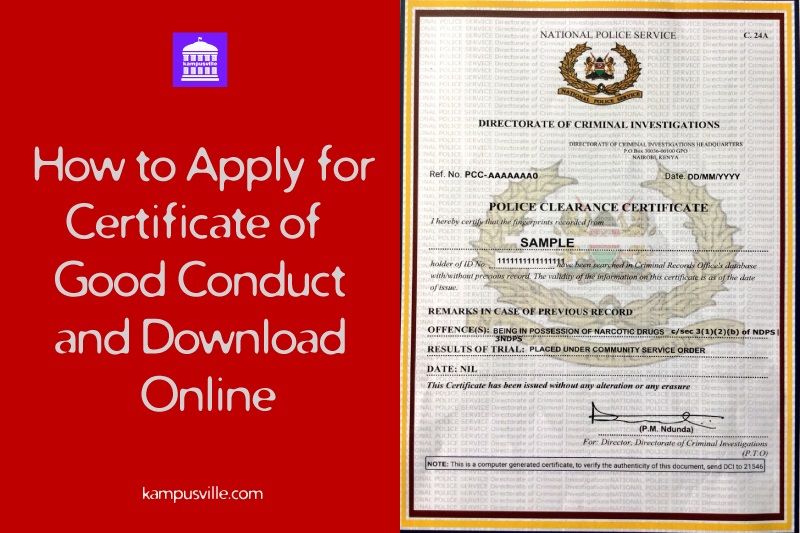 Good Conduct Certificate Contact Number