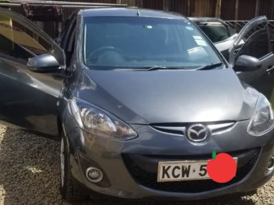 Mazda Demio Year 2012 KCW Grey color in excellent condition Ksh 485K